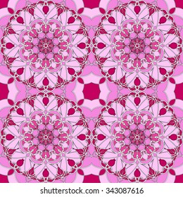 Seamless pattern. Vintage decorative elements. Hand drawn background. Islam, Arabic, Indian, ottoman motifs. Perfect for printing on fabric or paper.