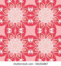Seamless pattern. Vintage decorative elements. Hand drawn background. Islam, Arabic, Indian, ottoman motifs. Perfect for printing on fabric or paper.