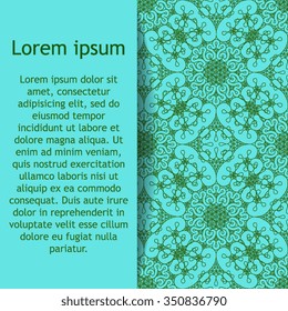 Seamless pattern. Vintage decorative elements. Hand drawn background. Islam, Arabic, Indian, ottoman motifs. Perfect for printing on fabric or paper.