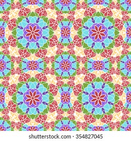 Seamless pattern. Vintage decorative elements. Hand drawn background. Islam, Arabic, Indian, ottoman motifs. Perfect for printing on fabric or paper.