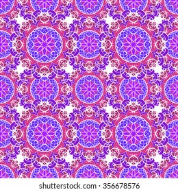 Seamless pattern. Vintage decorative elements. Hand drawn background. Islam, Arabic, Indian, ottoman motifs. Perfect for printing on fabric or paper.