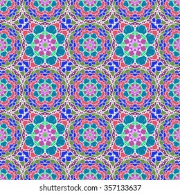 Seamless pattern. Vintage decorative elements. Hand drawn background. Islam, Arabic, Indian, ottoman motifs. Perfect for printing on fabric or paper