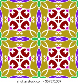 Seamless pattern. Vintage decorative elements. Hand drawn background. Islam, Arabic, Indian, ottoman motifs. Perfect for printing on fabric or paper