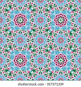 Seamless pattern. Vintage decorative elements. Hand drawn background. Islam, Arabic, Indian, ottoman motifs. Perfect for printing on fabric or paper