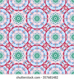 Seamless pattern. Vintage decorative elements. Hand drawn background. Islam, Arabic, Indian, ottoman motifs.