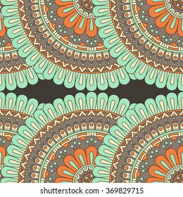 Seamless pattern. Vintage decorative elements. Oriental pattern, vector illustration.  Islam, Arabic, Indian, Turkish, Pakistan, Chinese, Moroccan, Ottoman motifs