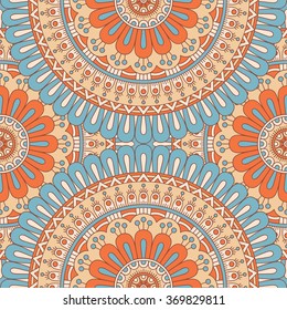 Seamless pattern. Vintage decorative elements. Oriental pattern, vector illustration.  Islam, Arabic, Indian, Turkish, Pakistan, Chinese, Moroccan, Ottoman motifs