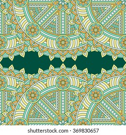 Seamless pattern. Vintage decorative elements. Oriental pattern, vector illustration.  Islam, Arabic, Indian, Turkish, Pakistan, Chinese, Moroccan, Ottoman motifs