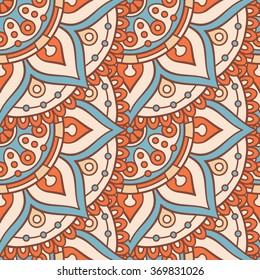 Seamless pattern. Vintage decorative elements. Oriental pattern, vector illustration.  Islam, Arabic, Indian, Turkish, Pakistan, Chinese, Moroccan, Ottoman motifs