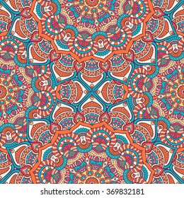 Seamless pattern. Vintage decorative elements. Oriental pattern, vector illustration.  Islam, Arabic, Indian, Turkish, Pakistan, Chinese, Moroccan, Ottoman motifs