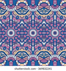 Seamless pattern. Vintage decorative elements. Oriental pattern, vector illustration.  Islam, Arabic, Indian, Turkish, Pakistan, Chinese, Moroccan, Ottoman motifs