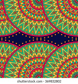 Seamless pattern. Vintage decorative elements. Oriental pattern, vector illustration.  Islam, Arabic, Indian, Turkish, Pakistan, Chinese, Moroccan, Ottoman motifs