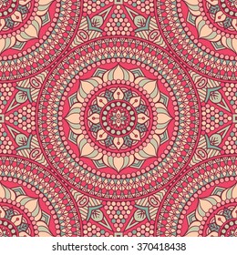 Seamless pattern. Vintage decorative elements. Oriental pattern, vector illustration.  Islam, Arabic, Indian, Turkish, Pakistan, Chinese, Moroccan, Ottoman motifs
