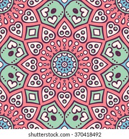 Seamless pattern. Vintage decorative elements. Oriental pattern, vector illustration.  Islam, Arabic, Indian, Turkish, Pakistan, Chinese, Moroccan, Ottoman motifs