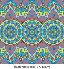 Seamless pattern. Vintage decorative elements. Oriental pattern, vector illustration.  Islam, Arabic, Indian, Turkish, Pakistan, Chinese, Moroccan, Ottoman motifs