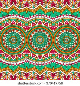 Seamless pattern. Vintage decorative elements. Oriental pattern, vector illustration.  Islam, Arabic, Indian, Turkish, Pakistan, Chinese, Moroccan, Ottoman motifs
