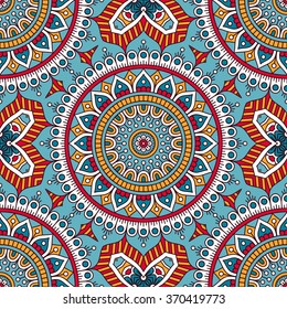 Seamless pattern. Vintage decorative elements. Oriental pattern, vector illustration.  Islam, Arabic, Indian, Turkish, Pakistan, Chinese, Moroccan, Ottoman motifs