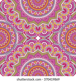 Seamless pattern. Vintage decorative elements. Oriental pattern, vector illustration.  Islam, Arabic, Indian, Turkish, Pakistan, Chinese, Moroccan, Ottoman motifs
