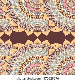 Seamless pattern. Vintage decorative elements. Oriental pattern, vector illustration.  Islam, Arabic, Indian, Turkish, Pakistan, Chinese, Moroccan, Ottoman motifs