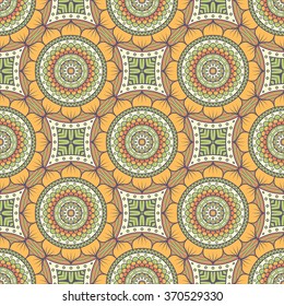 Seamless pattern. Vintage decorative elements. Oriental pattern, vector illustration.  Islam, Arabic, Indian, Turkish, Pakistan, Chinese, Moroccan, Ottoman motifs