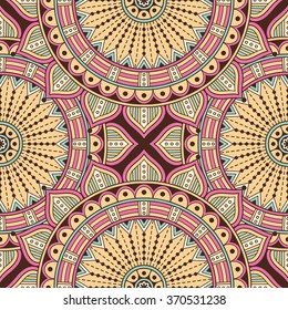 Seamless pattern. Vintage decorative elements. Oriental pattern, vector illustration.  Islam, Arabic, Indian, Turkish, Pakistan, Chinese, Moroccan, Ottoman motifs