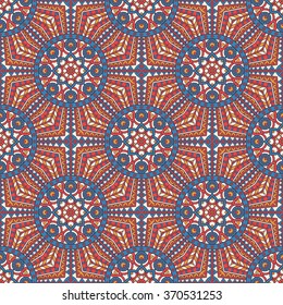 Seamless pattern. Vintage decorative elements. Oriental pattern, vector illustration.  Islam, Arabic, Indian, Turkish, Pakistan, Chinese, Moroccan, Ottoman motifs