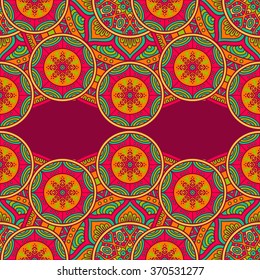 Seamless pattern. Vintage decorative elements. Oriental pattern, vector illustration.  Islam, Arabic, Indian, Turkish, Pakistan, Chinese, Moroccan, Ottoman motifs