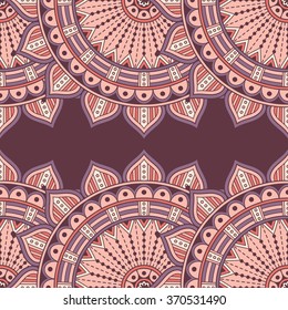 Seamless pattern. Vintage decorative elements. Oriental pattern, vector illustration.  Islam, Arabic, Indian, Turkish, Pakistan, Chinese, Moroccan, Ottoman motifs