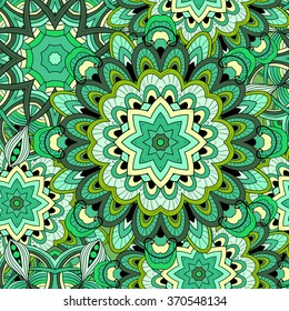 Seamless pattern. Vintage decorative elements. Hand drawn background. Islam, Arabic, Indian, ottoman motifs. Perfect for printing on fabric or paper.