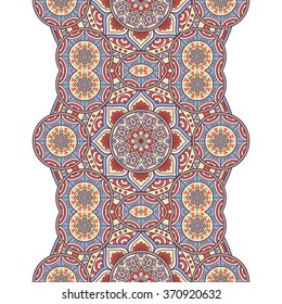 Seamless pattern. Vintage decorative elements. Oriental pattern, vector illustration.  Islam, Arabic, Indian, Turkish, Pakistan, Chinese, Moroccan, Ottoman motifs