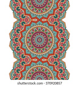 Seamless pattern. Vintage decorative elements. Oriental pattern, vector illustration.  Islam, Arabic, Indian, Turkish, Pakistan, Chinese, Moroccan, Ottoman motifs