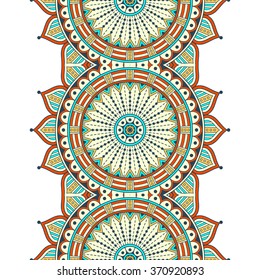 Seamless pattern. Vintage decorative elements. Oriental pattern, vector illustration.  Islam, Arabic, Indian, Turkish, Pakistan, Chinese, Moroccan, Ottoman motifs