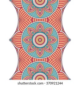 Seamless pattern. Vintage decorative elements. Oriental pattern, vector illustration.  Islam, Arabic, Indian, Turkish, Pakistan, Chinese, Moroccan, Ottoman motifs