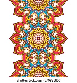 Seamless pattern. Vintage decorative elements. Oriental pattern, vector illustration.  Islam, Arabic, Indian, Turkish, Pakistan, Chinese, Moroccan, Ottoman motifs