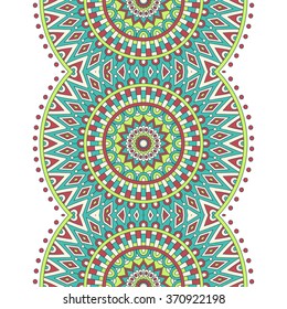 Seamless pattern. Vintage decorative elements. Oriental pattern, vector illustration.  Islam, Arabic, Indian, Turkish, Pakistan, Chinese, Moroccan, Ottoman motifs