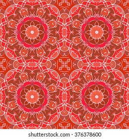 Seamless pattern. Vintage decorative elements. Hand drawn background. Islam, Arabic, Indian, ottoman motifs.