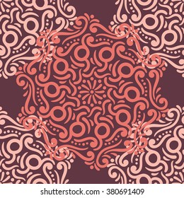 Seamless pattern. Vintage decorative elements