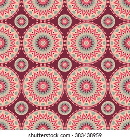 Seamless pattern. Vintage decorative elements. Oriental pattern, vector illustration.  Islam, Arabic, Indian, Turkish, Pakistan, Chinese, Moroccan, Ottoman motifs