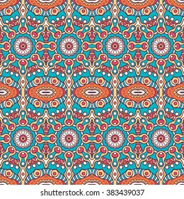 Seamless pattern. Vintage decorative elements. Oriental pattern, vector illustration.  Islam, Arabic, Indian, Turkish, Pakistan, Chinese, Moroccan, Ottoman motifs