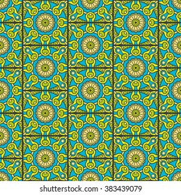 Seamless pattern. Vintage decorative elements. Oriental pattern, vector illustration.  Islam, Arabic, Indian, Turkish, Pakistan, Chinese, Moroccan, Ottoman motifs