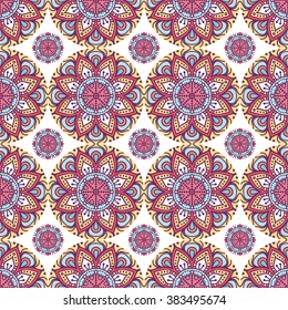 Seamless pattern. Vintage decorative elements. Oriental pattern, vector illustration.  Islam, Arabic, Indian, Turkish, Pakistan, Chinese, Moroccan, Ottoman motifs