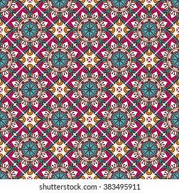 Seamless pattern. Vintage decorative elements. Oriental pattern, vector illustration.  Islam, Arabic, Indian, Turkish, Pakistan, Chinese, Moroccan, Ottoman motifs