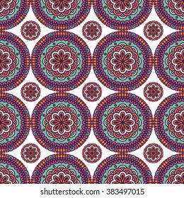 Seamless pattern. Vintage decorative elements. Oriental pattern, vector illustration.  Islam, Arabic, Indian, Turkish, Pakistan, Chinese, Moroccan, Ottoman motifs