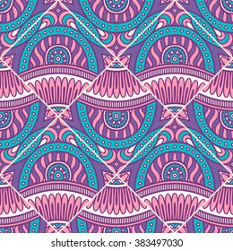 Seamless pattern. Vintage decorative elements. Oriental pattern, vector illustration.  Islam, Arabic, Indian, Turkish, Pakistan, Chinese, Moroccan, Ottoman motifs