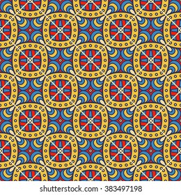 Seamless pattern. Vintage decorative elements. Oriental pattern, vector illustration.  Islam, Arabic, Indian, Turkish, Pakistan, Chinese, Moroccan, Ottoman motifs