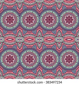 Seamless pattern. Vintage decorative elements. Oriental pattern, vector illustration.  Islam, Arabic, Indian, Turkish, Pakistan, Chinese, Moroccan, Ottoman motifs