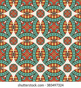 Seamless pattern. Vintage decorative elements. Oriental pattern, vector illustration.  Islam, Arabic, Indian, Turkish, Pakistan, Chinese, Moroccan, Ottoman motifs