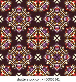 Seamless pattern. Vintage decorative elements. Hand drawn background. Islam, Arabic, Indian, ottoman motifs. Perfect for printing on fabric or paper