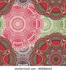 Seamless pattern. Vintage decorative elements. Hand drawn background. Islam, Arabic, Indian, ottoman motifs. Perfect for printing on fabric or paper