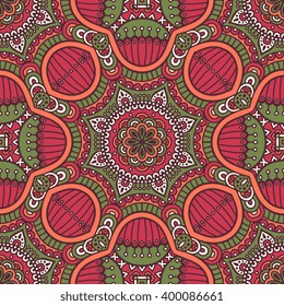 Seamless pattern. Vintage decorative elements. Hand drawn background. Islam, Arabic, Indian, ottoman motifs. Perfect for printing on fabric or paper